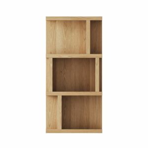 Bibliothèque design en chêne naturel 60 cm de large