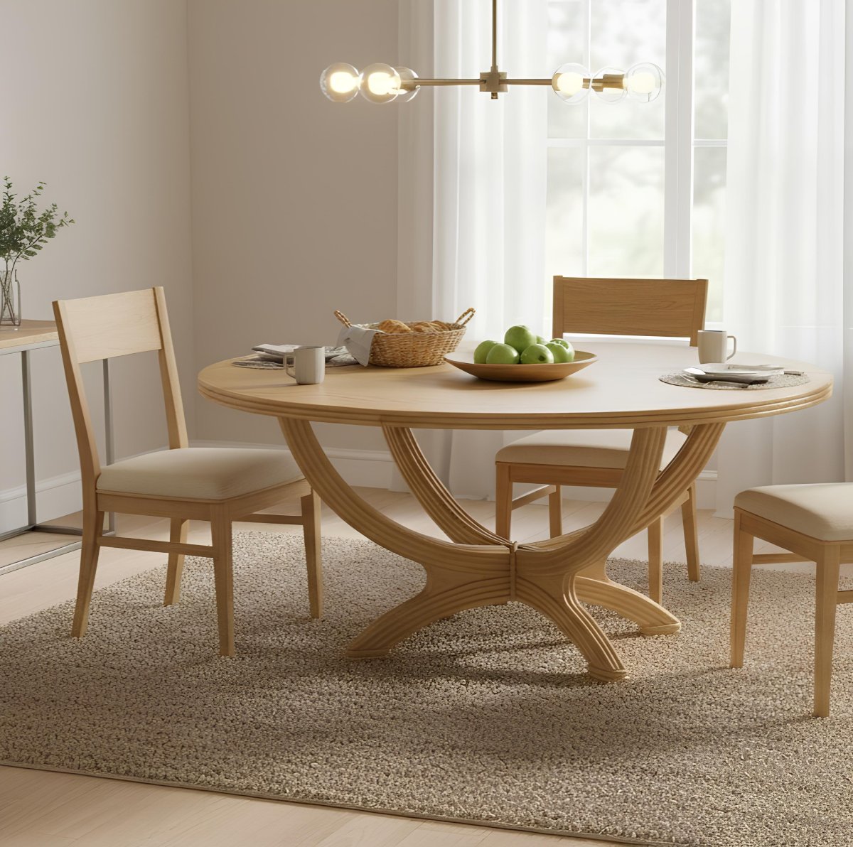 table de salle a manger ovale en rotin design Table design en rotin ovale pour la salle à manger