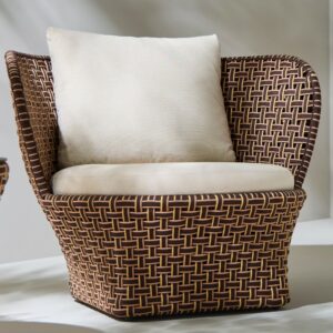 Fauteuil pour l'extérieur en corde tressée Tali