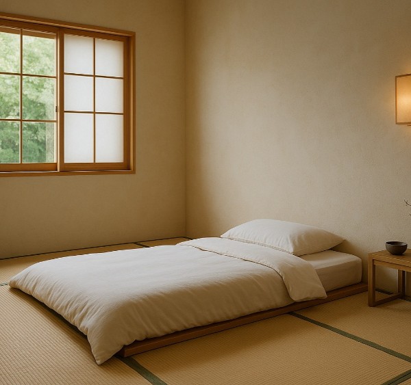Lit futon pour chambre zen