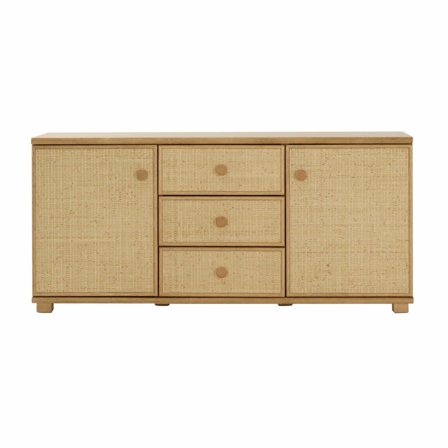 Buffet rotin haut de gamme largeur 150 cm en rotin naturel