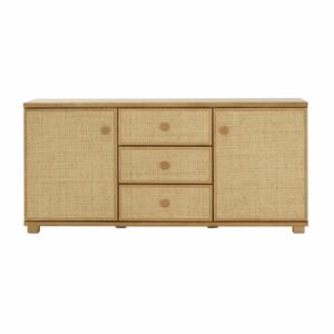 Buffet rotin haut de gamme largeur 150 cm en rotin naturel