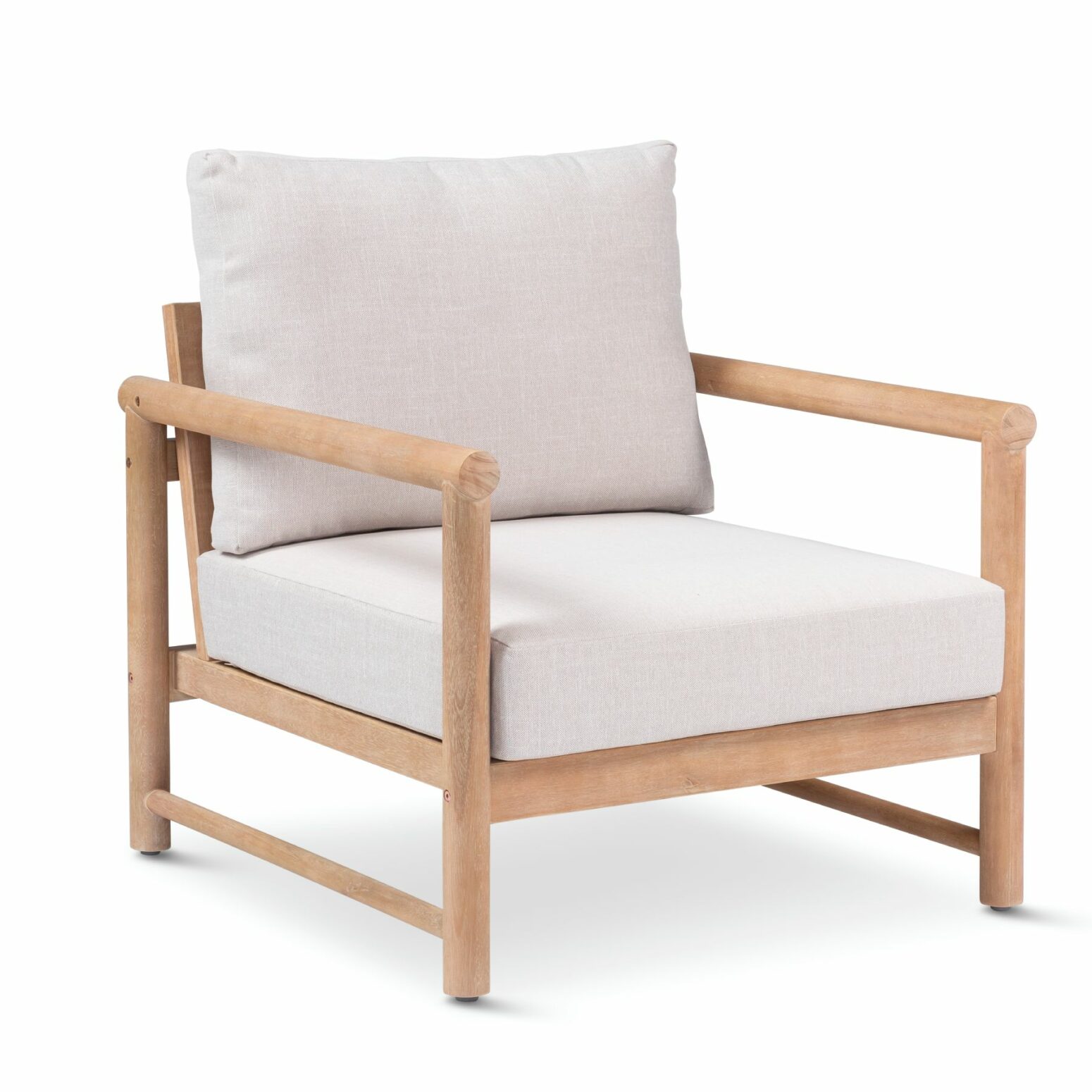 Fauteuil pour le jardin en bois avec coussins