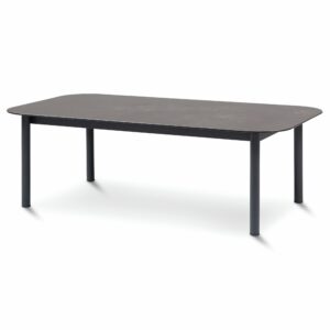 Table basse de salon de jardin gris anthracite Menfis