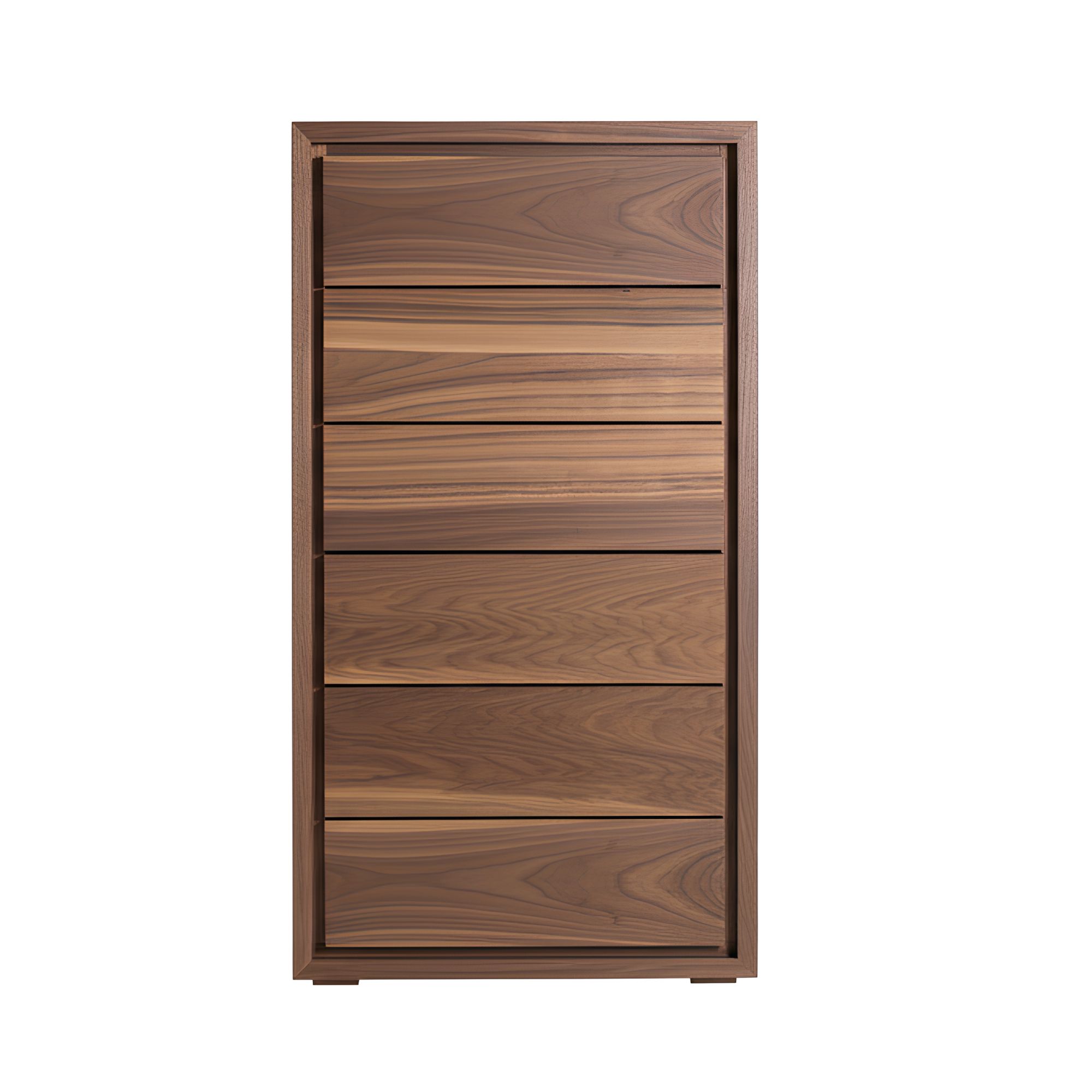 chiffonnier 115 cm 6 tiroirs en noyer Chiffonnier noyer 6 tiroirs 115 cm