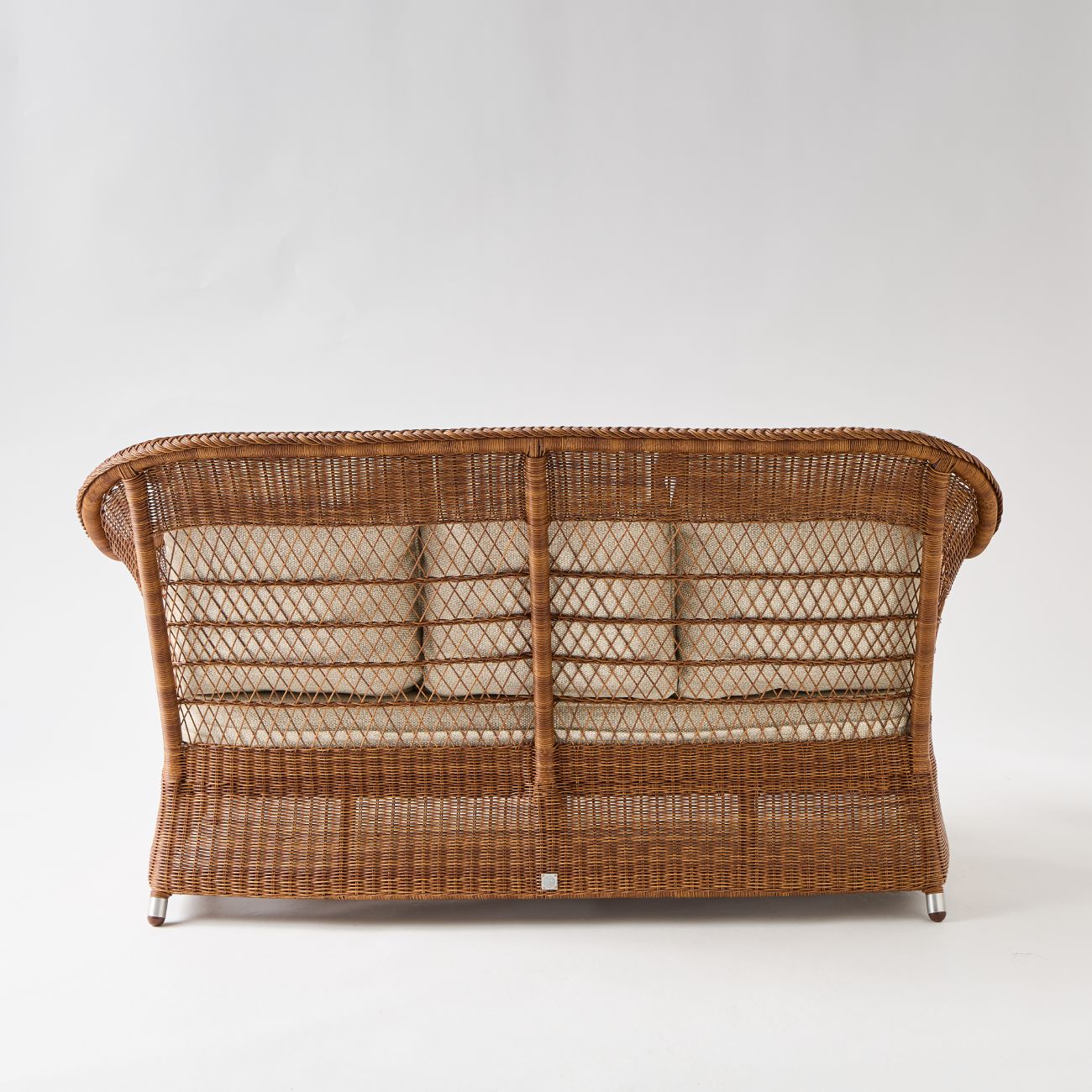 canape pour exterieur en rotin tresse chataigne biarritz