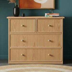 Commode en bois 107 cm avec grands tiroirs