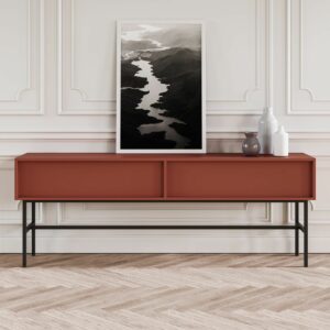 Console design largeur 180 cm avec pieds métal