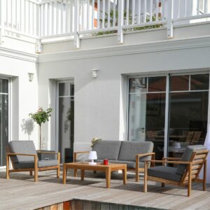 Salon de jardin complet en teck Divano