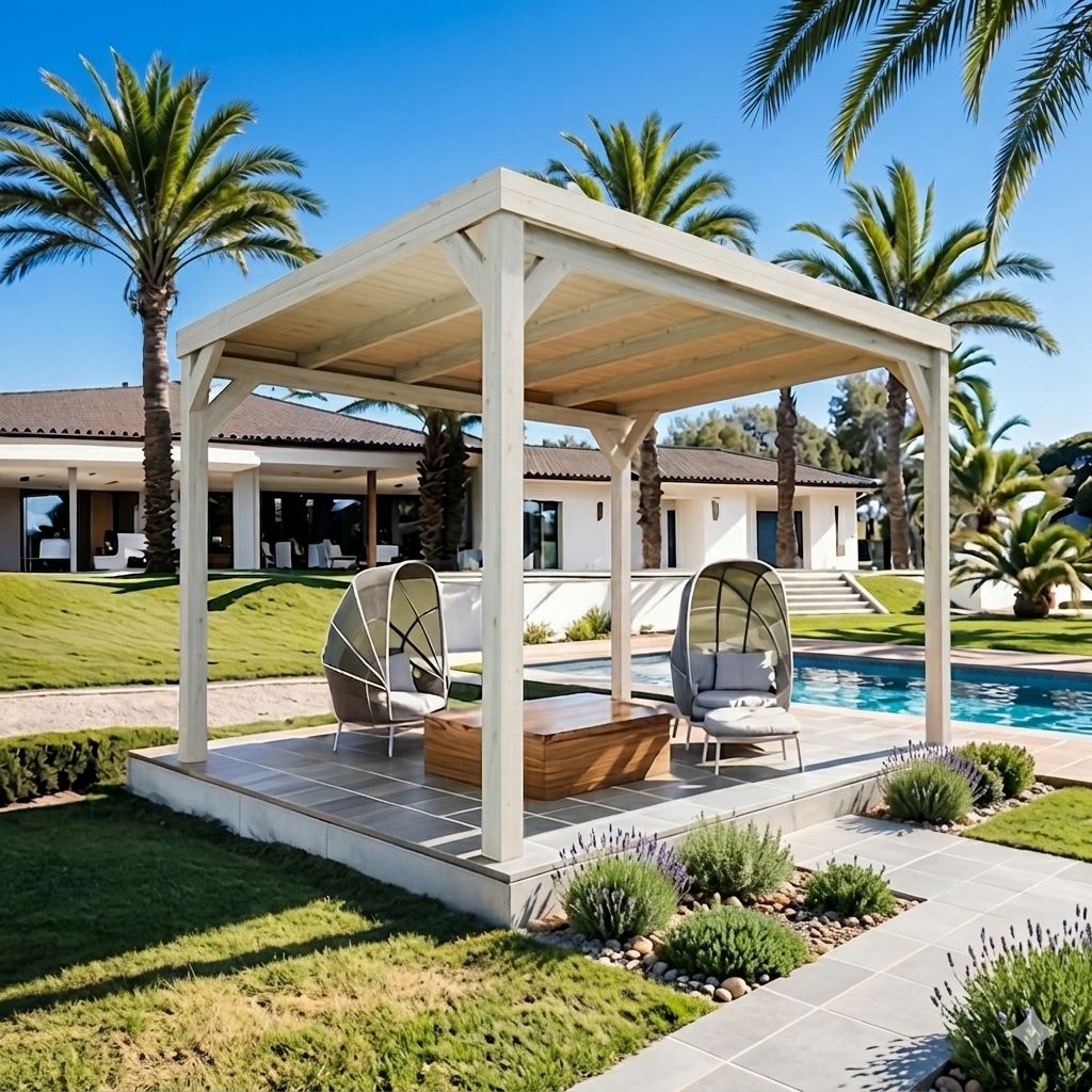 pergola bois 3x3 avec toit strasbourg Pergola bois autoportante 3x3 avec toit Strasbourg