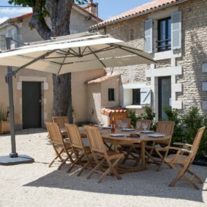 Table pour l'extérieur en teck haut de gamme Magnolia