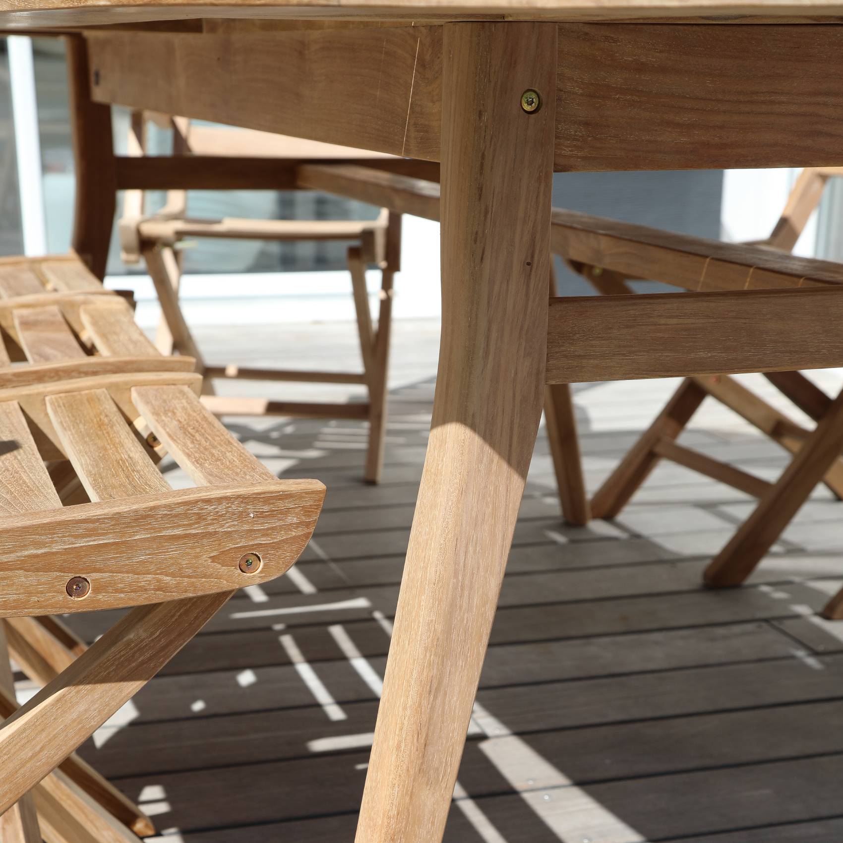 tatable ovale en teck haut de gamme niagara Table ovale en teck grade A pour le jardin Niagara