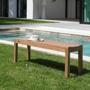 Banc de jardin 120 cm sans dossier