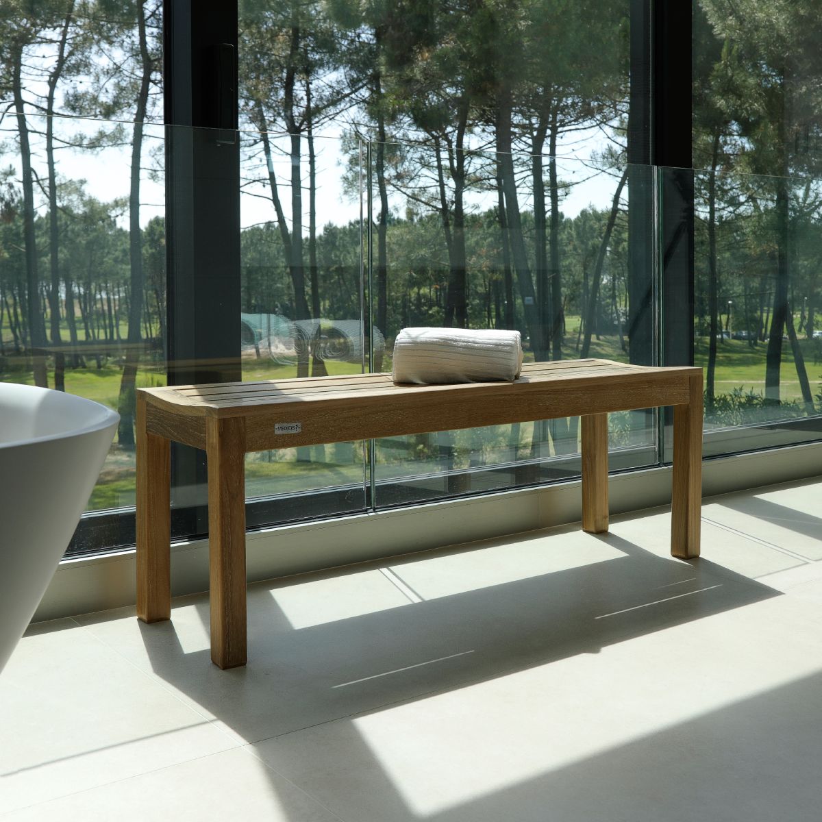 Banc 2 places en bois 120 cm