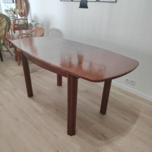 Table rectangle en rotin 120 x 80 avec allonge en promotion